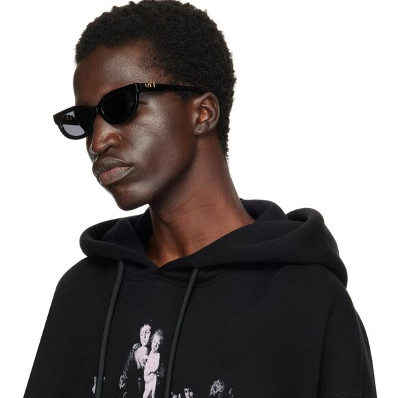 Off-White SPARKS Men Sunglasses – Black Cat Eye Frame | Model OERI13D 1007 - Picture 10 of 10